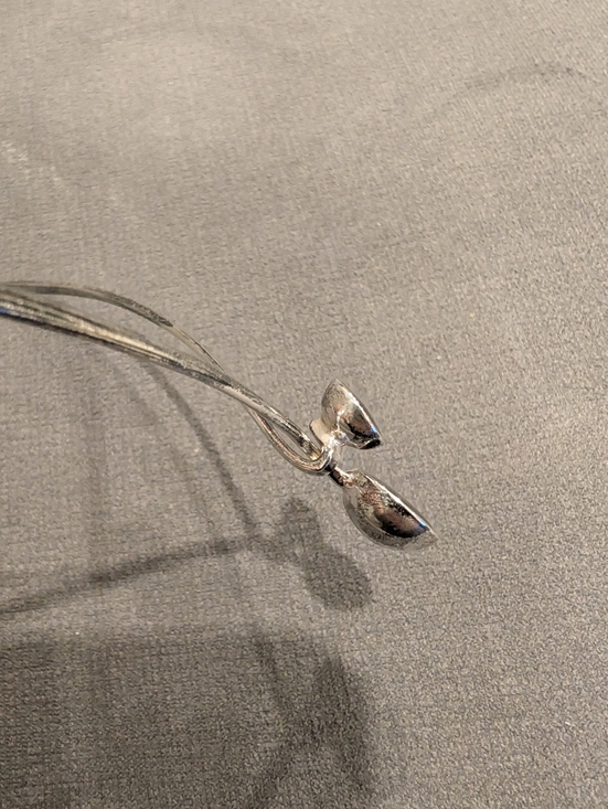 Silver Choker Necklace With Black Onyx - Picture 15 of 15